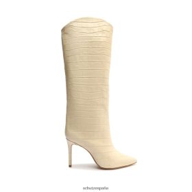 Schutz Zapatos P46XRJ723 cáscara de huevo | Schutz bota maryana de piel con relieve de cocodrilo
