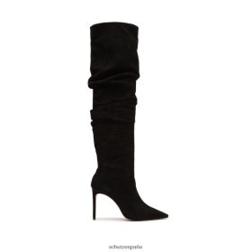 Schutz Zapatos P46XRJ729 negro | Schutz botas por encima de la rodilla de gamuza ashlee