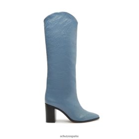 Schutz Zapatos P46XRJ789 vaqueros de verano | Schutz bota maryana block de piel craquelada